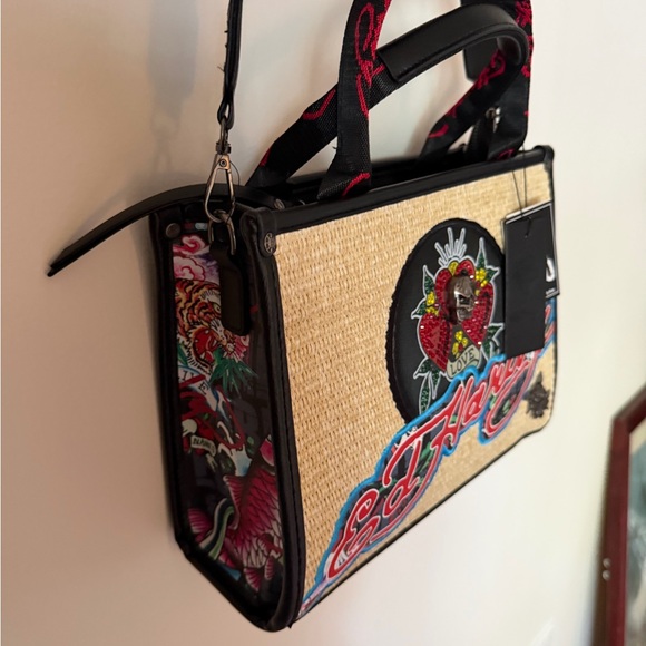 NWT Ed Hardy Bundle Tote & Perfume - Picture 14 of 16